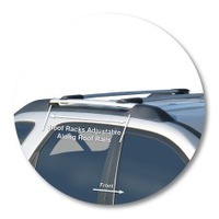 Prorack Silver 2 Bar Aero Rail Bar kit to suit Kia Sportage 5dr SUV (4/2005 - 2010)