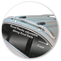 Prorack Silver 2 Bar Aero Rail Bar kit to suit Ford Mondeo 5dr Wagon (10/2007 - 2013)