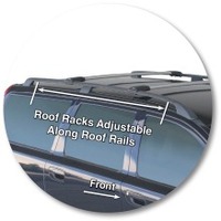 Prorack Silver 2 Bar Aero Rail Bar kit to suit Volvo V70 5dr Wagon (11/2000 - 2006)