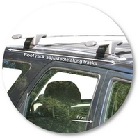 Prorack Black 2 Bar Aero Through Bar kit to suit Ford Escape 5dr SUV (3/2001 - 2008)