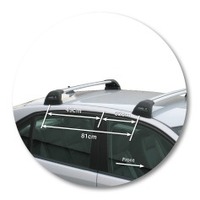 Prorack Silver 2 Bar Aero Flush Bar kit to suit Saab 9-3 4dr Sedan (2003 - Current)