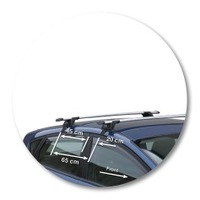 Prorack Silver 2 Bar Aero Through Bar kit to suit Ford Fiesta 5dr Hatch (4/2009 - 2017)