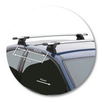 Prorack Black 2 Bar Aero Through Bar kit to suit BMW 3 Series E46 Compact 3dr Hatch (2001 - 2004)