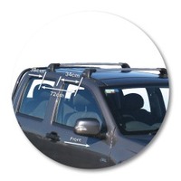 Prorack Silver 2 Bar Aero Flush Bar kit to suit Holden Colorado Double Cab 4dr Ute (7/2008 - 2012)