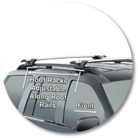 Prorack Black 2 Bar Aero Through Bar kit to suit Jeep Grand Cherokee WG 5dr SUV (1999 - 2004)