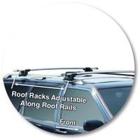 Prorack Silver 2 Bar Aero Through Bar kit to suit Volvo V70 5dr Wagon (7/1997 - 10/2000)