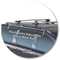 Prorack Silver 2 Bar Aero Through Bar kit to suit Volvo V70 5dr Wagon (11/2000 - 2006)