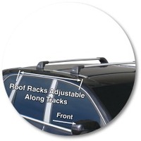 Prorack Silver 2 Bar Aero Flush Bar kit to suit Porsche Cayenne 5dr SUV (2002 - 2010)