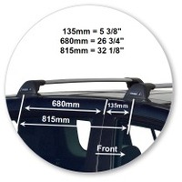 Prorack Silver 2 Bar Aero Flush Bar kit to suit Mazda Premacy 5dr MPV (7/2010 - Current)