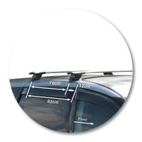 Prorack Black 2 Bar Aero Through Bar kit to suit Toyota Estima 5dr MPV (5/2006 - Current)