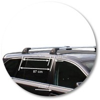 Prorack Silver 2 Bar Aero Flush Bar kit to suit Subaru Legacy 5dr Wagon (9/2009 - 2013)