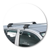 Prorack Silver 2 Bar Aero Flush Bar kit to suit Mazda 2 5dr Hatch (12/2002 - 8/2007)