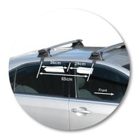 Prorack Black 2 Bar Aero Through Bar kit to suit Toyota Aurion 4dr Sedan (11/2006 - 2011)