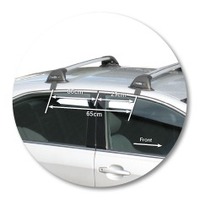 Prorack Silver 2 Bar Aero Flush Bar kit to suit Toyota Aurion 4dr Sedan (11/2006 - 2011)