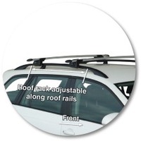 Prorack Silver 2 Bar Aero Through Bar kit to suit Volkswagen Golf Mk6 5dr Wagon (2009 - 7/2013)