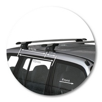 Prorack Silver 2 Bar Aero Through Bar kit to suit Toyota Rav4 5dr SUV (12/1994 - 5/2000)