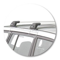 Prorack Silver 2 Bar Aero Flush Bar kit to suit Toyota Rav4 5dr SUV (12/1994 - 5/2000)