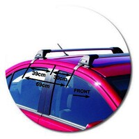 Prorack Silver 2 Bar Aero Flush Bar kit to suit Mitsubishi Lancer 4dr Sedan (9/2007 - 2017)