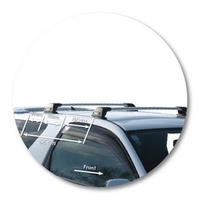 Prorack Silver 2 Bar Aero Flush Bar kit to suit Toyota Rav4 3dr SUV (6/2000 - 1/2006)