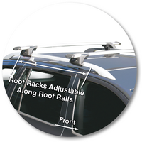 Prorack Black 2 Bar Aero Through Bar kit to suit Skoda Octavia 5dr Wagon (2009 - 8/2013)