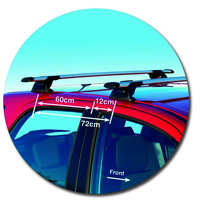 Prorack Silver 2 Bar Aero Through Bar kit to suit Suzuki SX4 5dr Hatch (3/2007 - 2013)