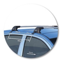 Prorack Silver 2 Bar Aero Flush Bar kit to suit Hyundai Getz 5dr Hatch (10/2002 - 2010)