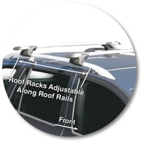 Prorack Silver 2 Bar Aero Through Bar kit to suit Skoda Octavia Scout 5dr Wagon (2007 - 2013)