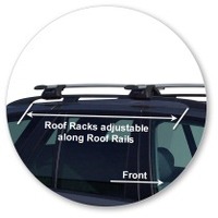 Prorack Silver 2 Bar Aero Through Bar kit to suit BMW X5 E53 5dr SUV (11/2000 - 2006)