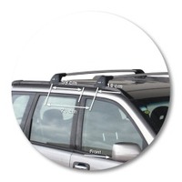 Prorack Silver 2 Bar Aero Flush Bar kit to suit Nissan X-Trail 5dr SUV (10/2001 - 9/2007)