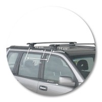 Prorack Silver 2 Bar Aero Through Bar kit to suit Nissan X-Trail 5dr SUV (10/2001 - 9/2007)