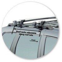 Prorack Black 2 Bar Aero Through Bar kit to suit Jeep Grand Cherokee WH 5dr SUV (7/2005 - 2010)