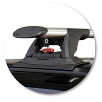 Prorack Silver 2 Bar Aero Through Bar kit to suit Honda CR-V 5dr SUV (2007 - 2012)