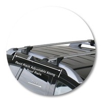 Prorack Silver 2 Bar Aero Through Bar kit to suit Mitsubishi Outlander 5dr SUV (2/2006 - 2012)