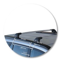 Prorack Silver 2 Bar Aero Flush Bar kit to suit Suzuki Grand Vitara 5dr SUV (11/2005 - 2012)