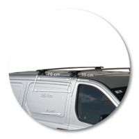 Prorack Black 2 Bar Aero Through Bar kit to suit Hyundai H1 5dr Van (2008 - 2009)