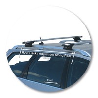 Prorack Black 2 Bar Aero Through Bar kit to suit Audi A6/S6/RS6 5dr Wagon (9/1998 - 2004)