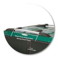 Prorack Silver 2 Bar Aero Rail Bar kit to suit Kia Soul 5dr MPV (3/2009 - 1/2014)