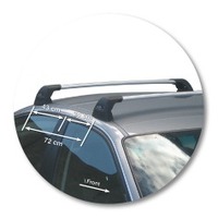 Prorack Silver 2 Bar Aero Flush Bar kit to suit BMW 3 Series E46 4dr Sedan (7/1999 - 5/2004)