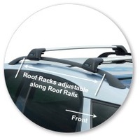 Prorack Silver 2 Bar Aero Flush Bar kit to suit Skoda Roomster 5dr MPV (2006 - Current)