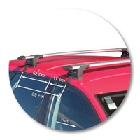 Prorack Black 2 Bar Aero Through Bar kit to suit Audi A3/S3/RS3 Sportback 5dr Hatch (2005 - 4/2013)