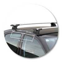 Prorack Black 2 Bar Aero Through Bar kit to suit Mercedes-Benz E-Class W211 4dr Sedan (2002 - 2009)