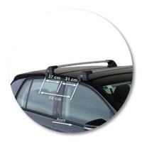 Prorack Silver 2 Bar Aero Flush Bar kit to suit Volkswagen Golf Mk6 5dr Hatch (3/2009 - 2012)