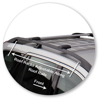 Prorack Silver 2 Bar Aero Rail Bar kit to suit Volvo XC90 5dr SUV (2003 - 2014)