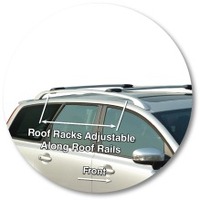 Prorack Silver 2 Bar Aero Rail Bar kit to suit Volvo V50 5dr Wagon (2008 - Current)