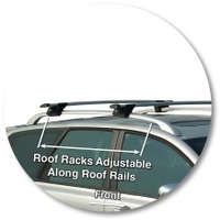 Prorack Silver 2 Bar Aero Through Bar kit to suit Volvo V50 5dr Wagon (2008 - Current)