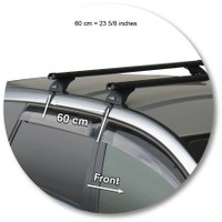 Prorack Silver 2 Bar Heavy Duty Through Bar kit to suit Toyota Ipsum 5dr MPV (2001 - 2006)