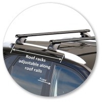 Prorack Silver 2 Bar Heavy Duty Through Bar kit to suit Kia Sorento R 5dr SUV (10/2009 - 2014)