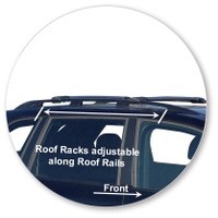 Prorack Silver 2 Bar Aero Rail Bar kit to suit Porsche Cayenne 5dr SUV (2002 - 2010)