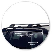 Prorack Silver 2 Bar Aero Flush Bar kit to suit BMW X3 5dr SUV (2004 - 2010)