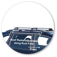 Prorack Silver 2 Bar Aero Flush Bar kit to suit Porsche Cayenne 5dr SUV (2002 - 2010)